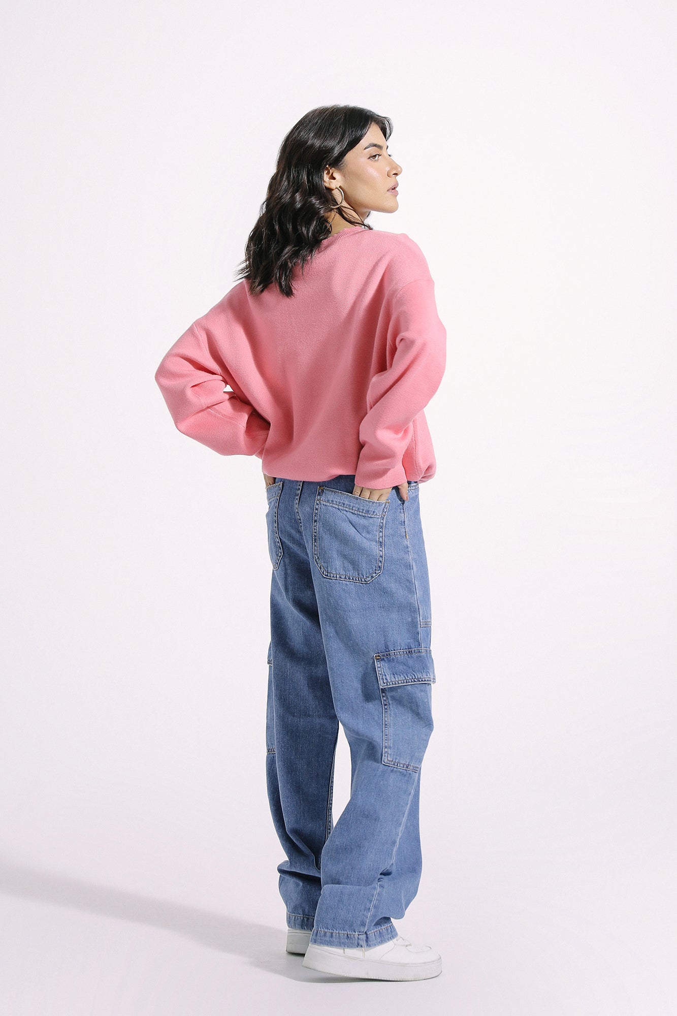 Ethnic - BAGGY DRAW STRING SWEATER (E0533/108/423)