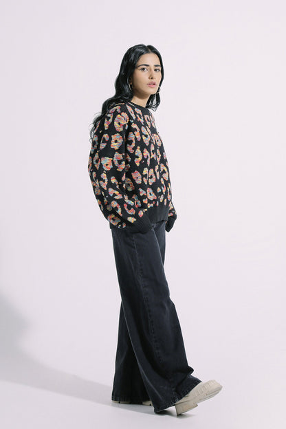 Ethnic - JACQUARD SWEATER WITH METALLIC PEARLS (E0544/108/902)