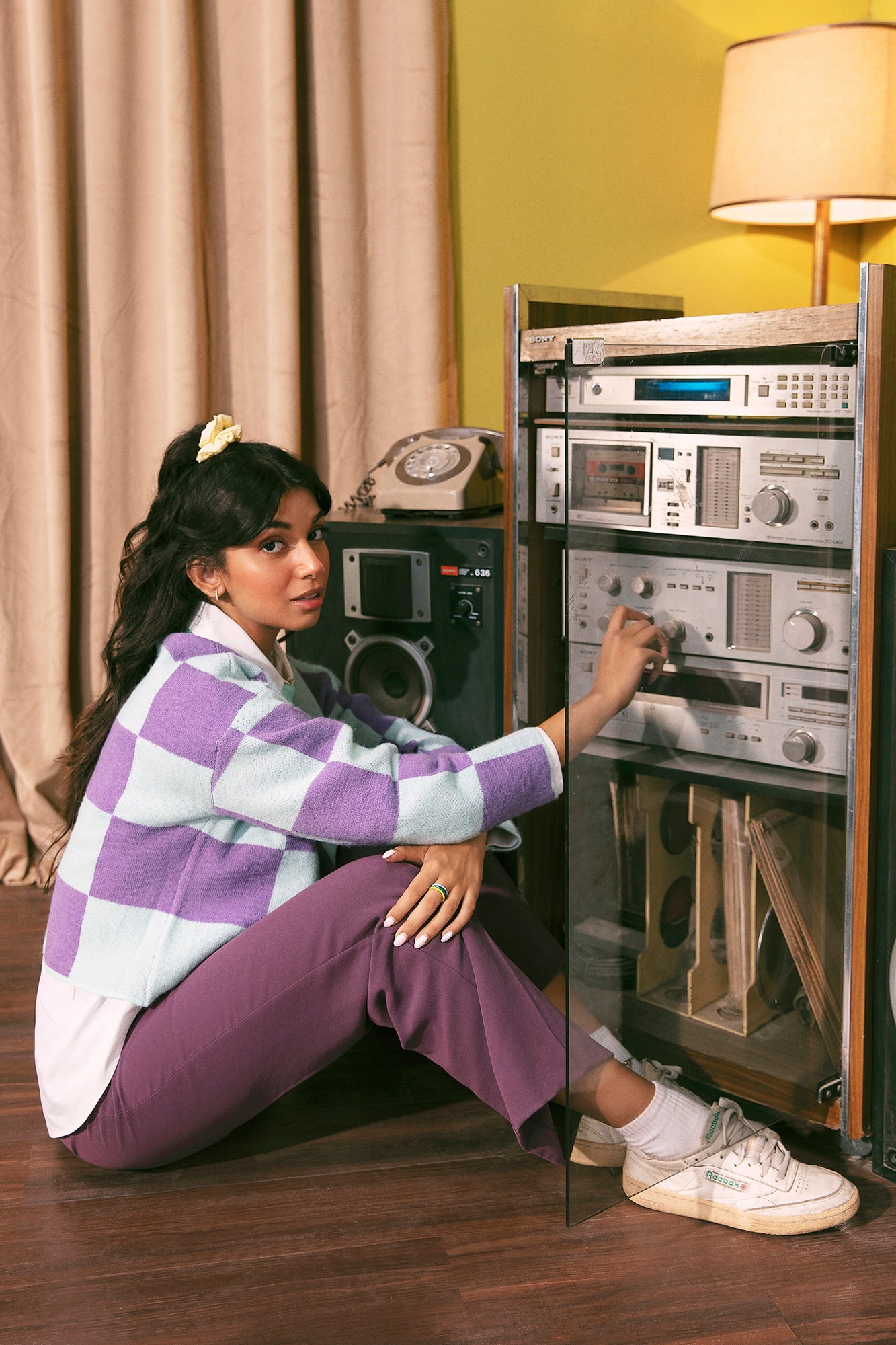 Ethnic - JACQUARD WITH CROCHET HEARTS SWEATER (E0545/108/511)