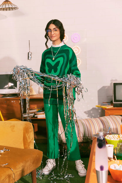 Ethnic - PSYCHEDELIC JACQUARD SWEATER (E0546/108/710)