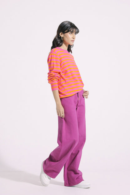 Ethnic - STRIPED KNIT SWEATER (E0549/108/401)