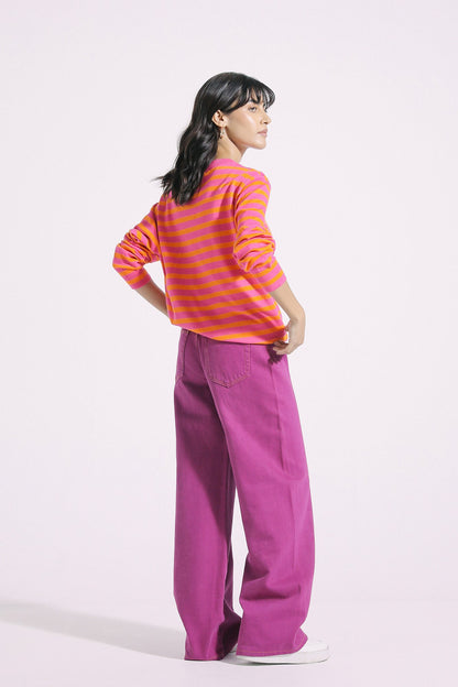 Ethnic - STRIPED KNIT SWEATER (E0549/108/401)