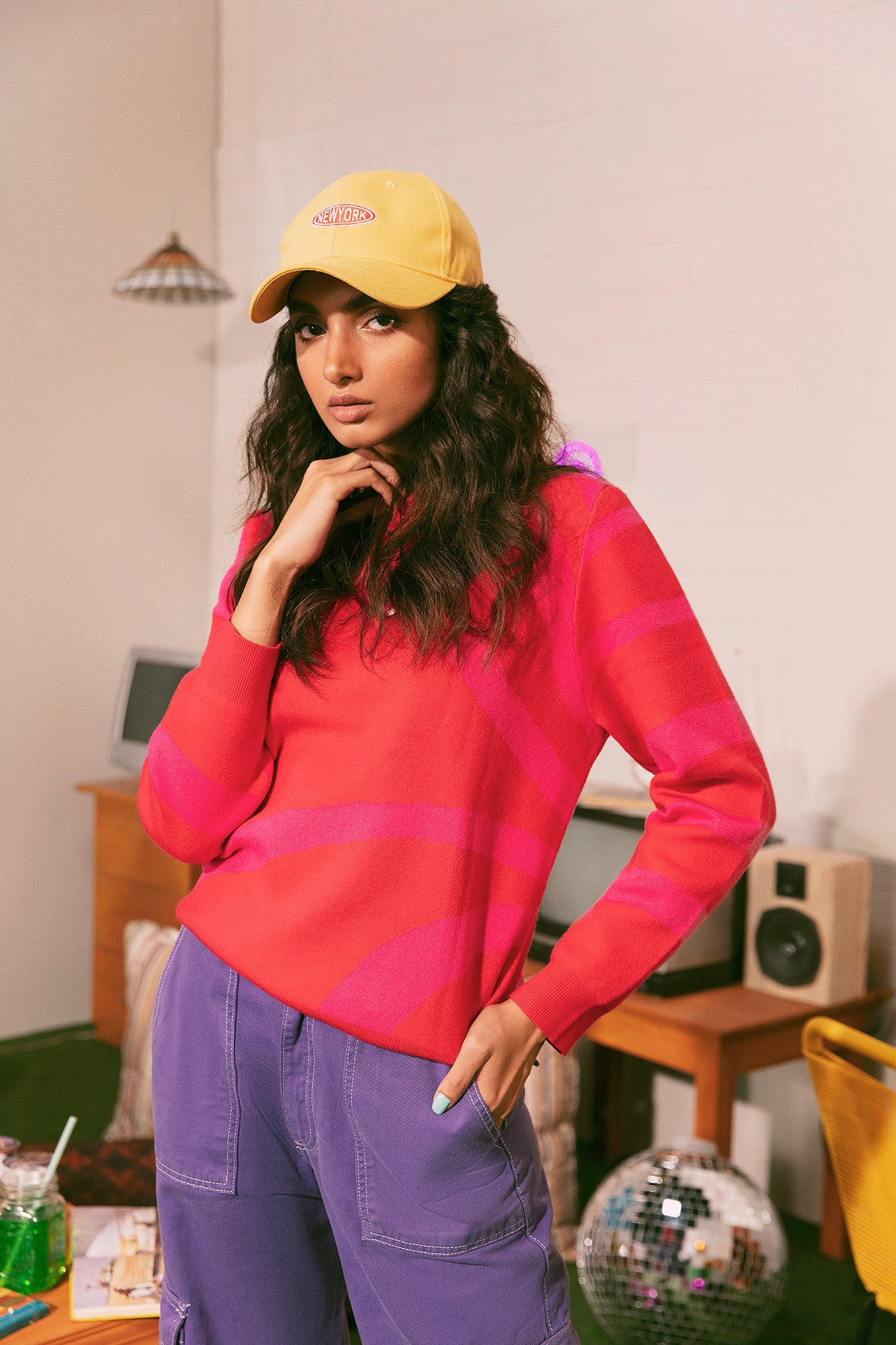 Ethnic - PSYCHEDELIC JACQUARD SWEATER (E0552/108/419)