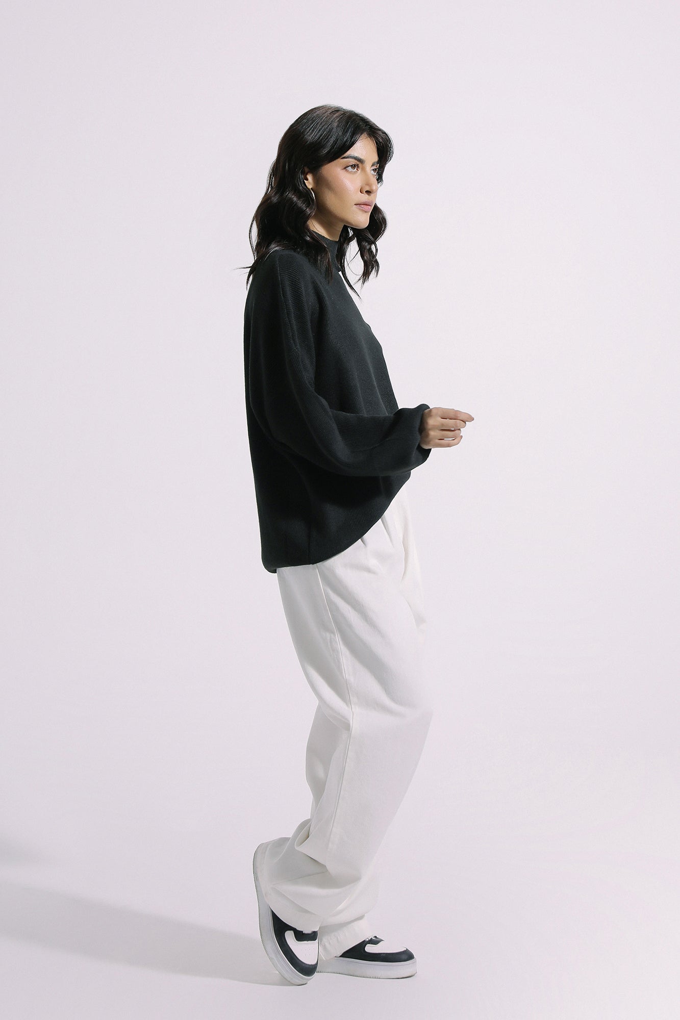 Ethnic - CUT OUT NECK SWEATER (E0555/108/902)