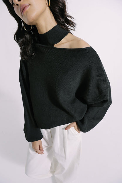 Ethnic - CUT OUT NECK SWEATER (E0555/108/902)