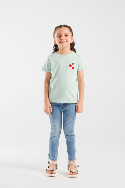 Ethnic - EMBELLISHED T-SHIRT (E0612/401/126)