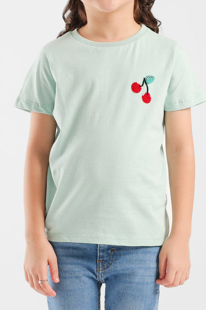 Ethnic - EMBELLISHED T-SHIRT (E0612/401/126)