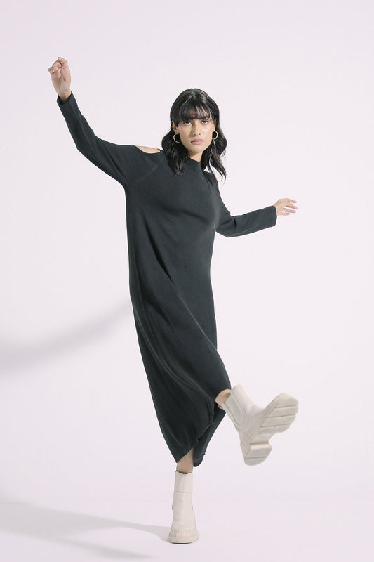 Ethnic - COLD SHOULDER KNIT MIDI DRESS (E0648/108/902)