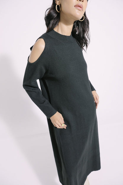 Ethnic - COLD SHOULDER KNIT MIDI DRESS (E0648/108/902)
