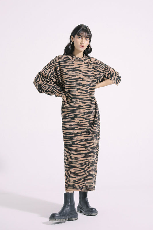 Ethnic - JACQUARD KNIT DRESS (E0649/108/902)