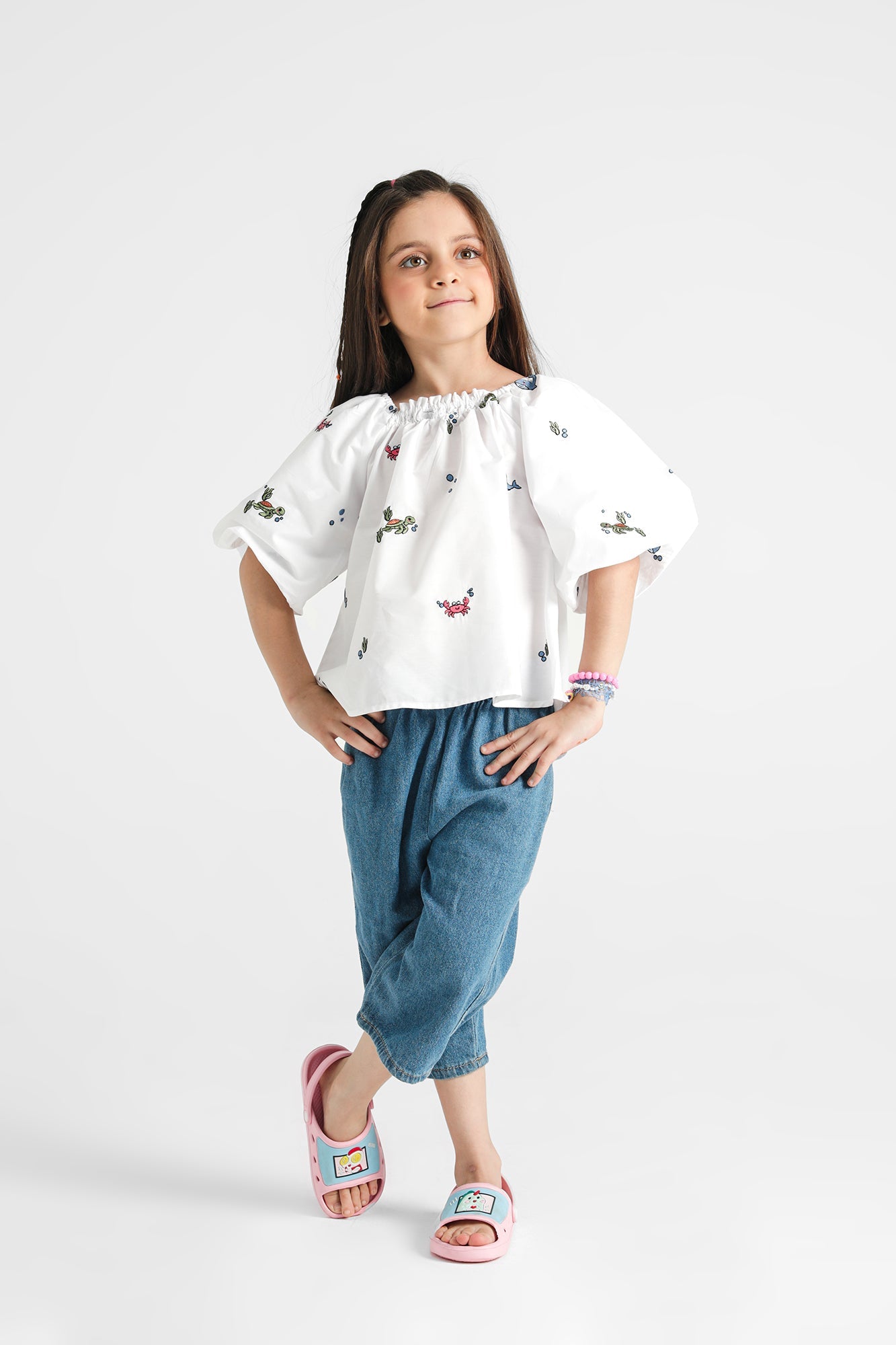 Ethnic - EMBROIDERED TOP (E0666/401/001)