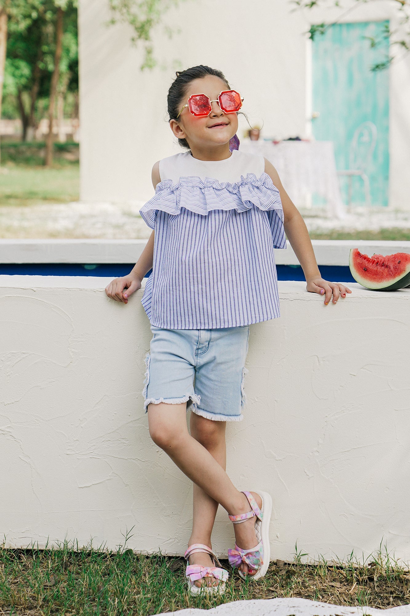 Ethnic - STRIPED TOP (E0670/401/606)