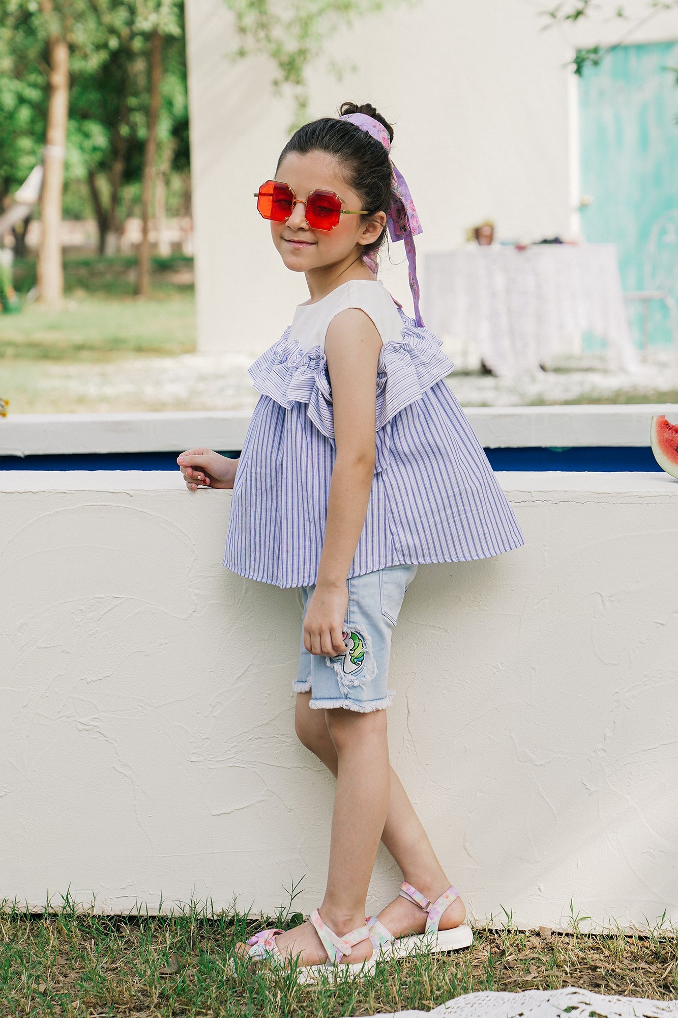 Ethnic - STRIPED TOP (E0670/401/606)