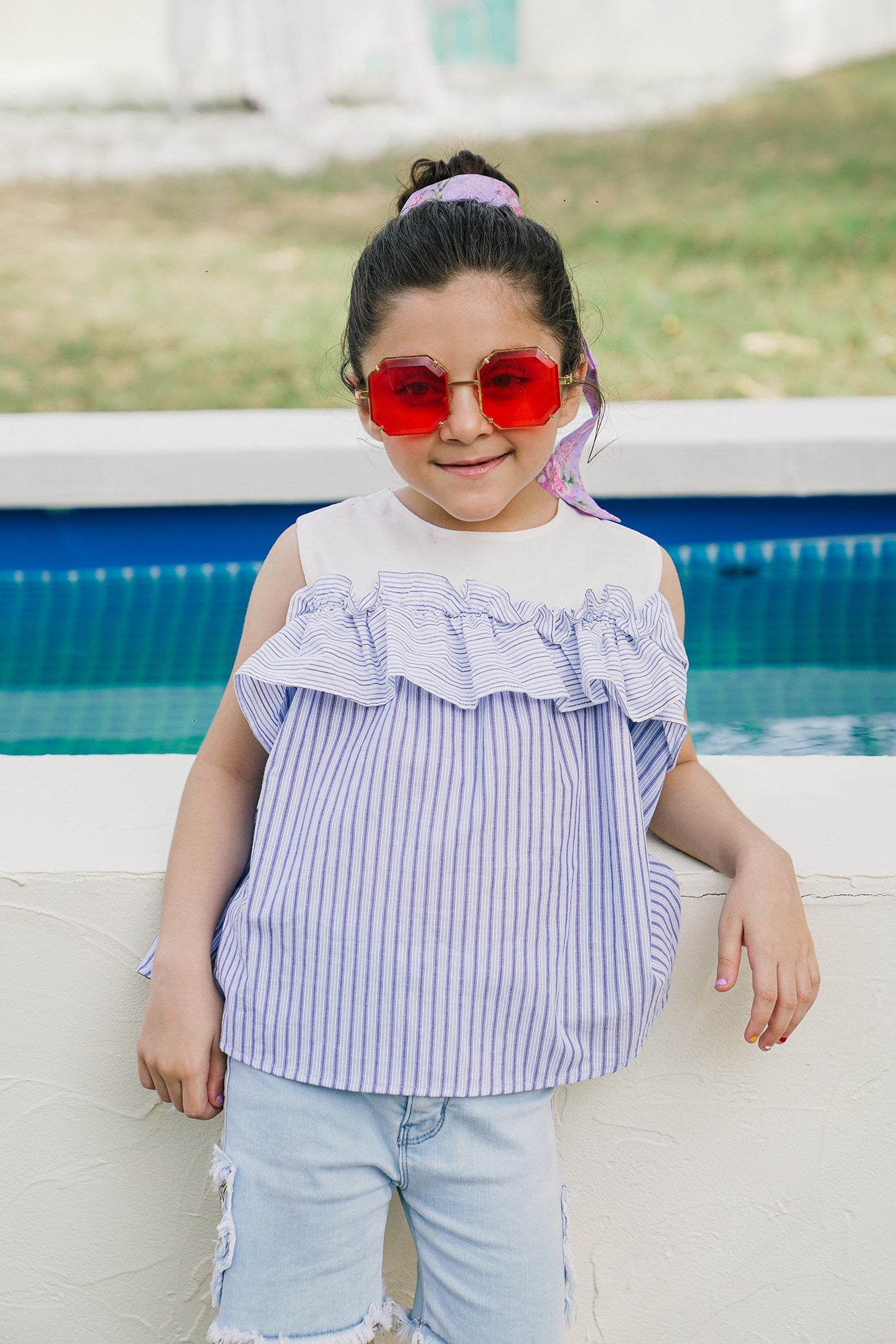 Ethnic - STRIPED TOP (E0670/401/606)