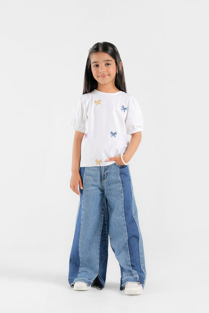 Ethnic - EMBROIDERED T-SHIRT (E0690/401/001)