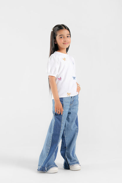 Ethnic - EMBROIDERED T-SHIRT (E0690/401/001)