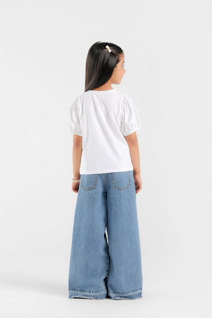 Ethnic - EMBROIDERED T-SHIRT (E0690/401/001)