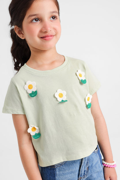 Ethnic - EMBROIDERED T-SHIRT (E0701/401/129)