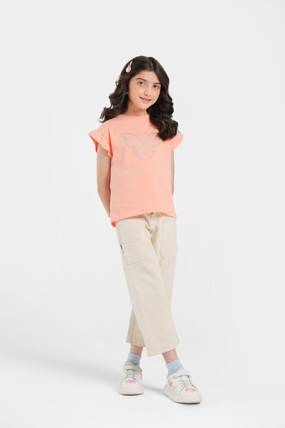 Ethnic - EMBELLISHED T-SHIRT (E0706/301/214)