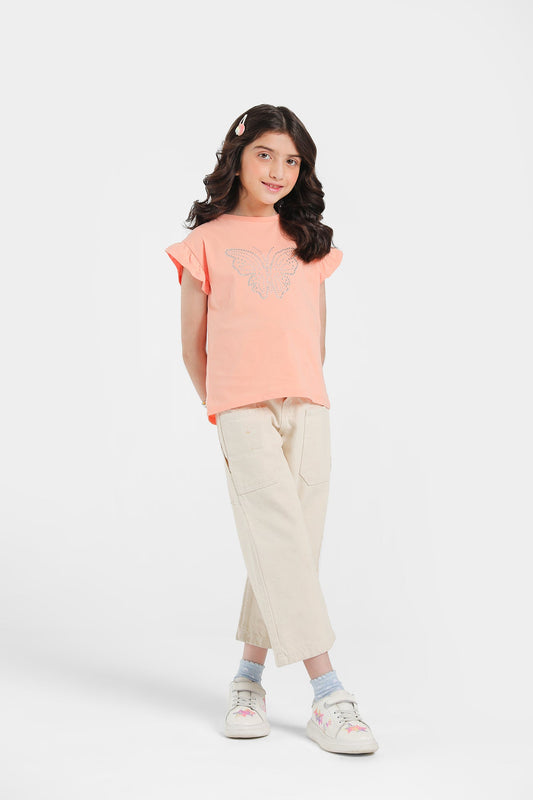 Ethnic - EMBELLISHED T-SHIRT (E0706/301/214)