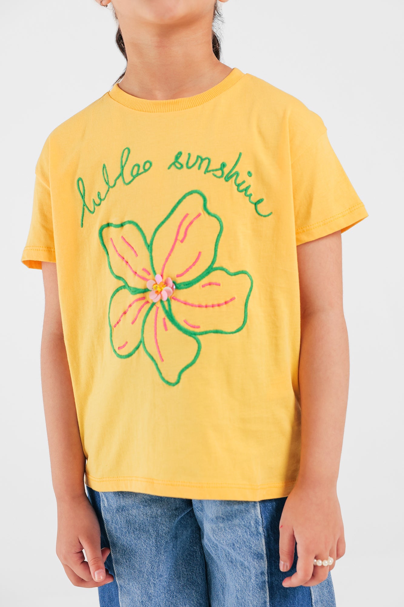 Ethnic - EMBROIDERED T-SHIRT (E0708/301/224)