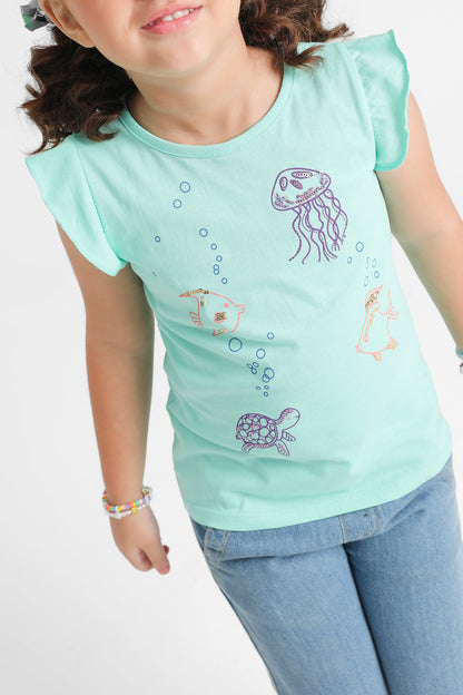 Ethnic - PRINTED T-SHIRT (E0709/301/714)