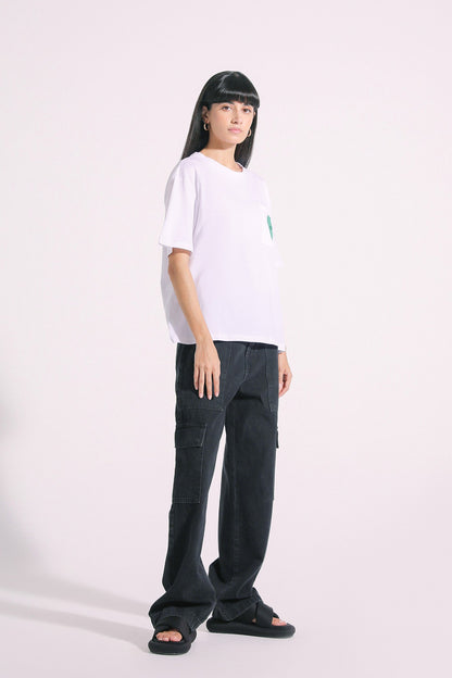 Ethnic - EMBROIDERED T-SHIRT (E0749/108/001)