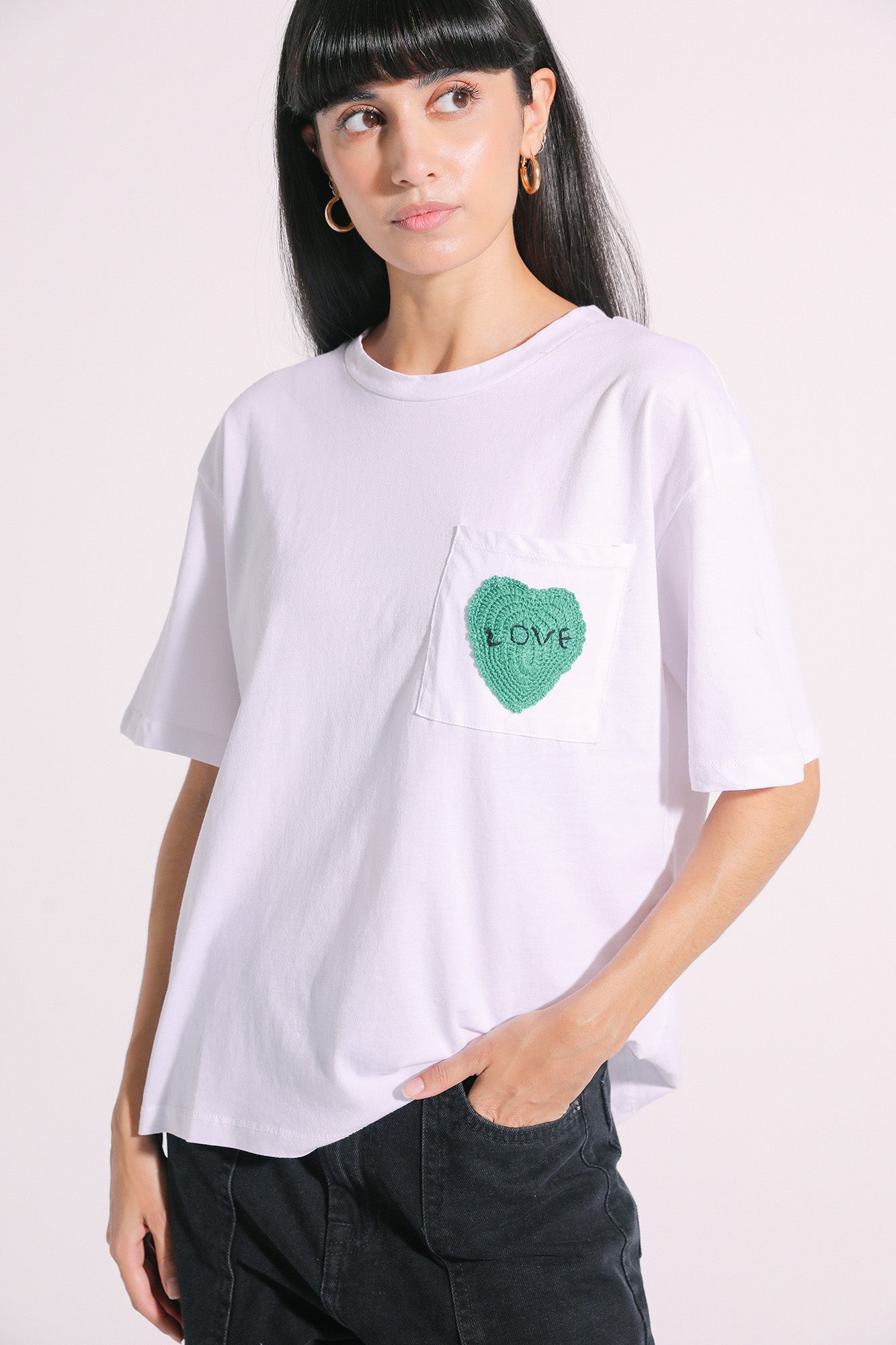 Ethnic - EMBROIDERED T-SHIRT (E0749/108/001)