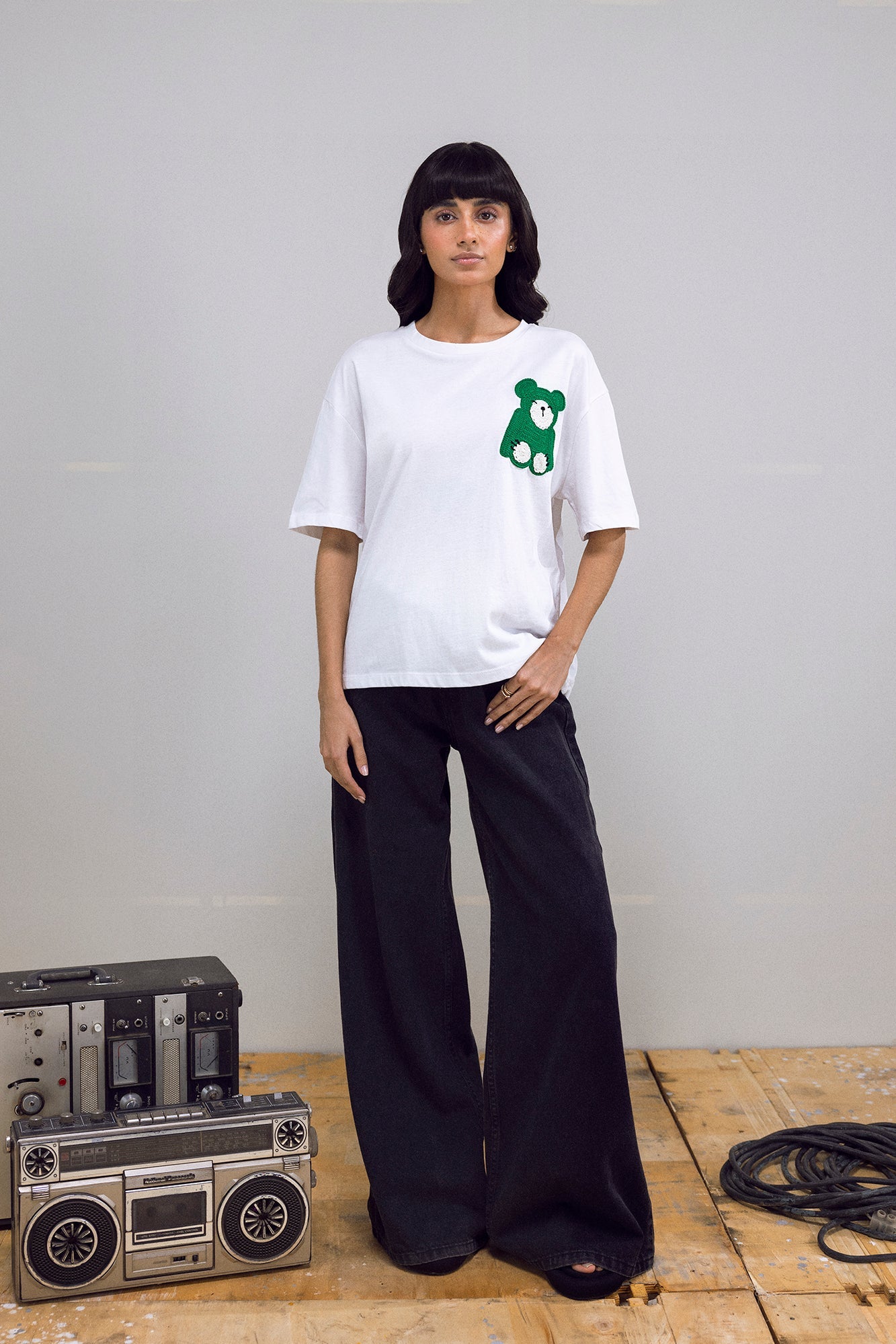 Ethnic - EMBROIDERED T-SHIRT (E0753/108/003)