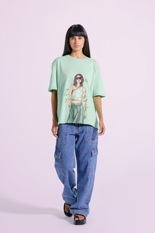 Ethnic - PRINTED T-SHIRT (E0755/108/163)