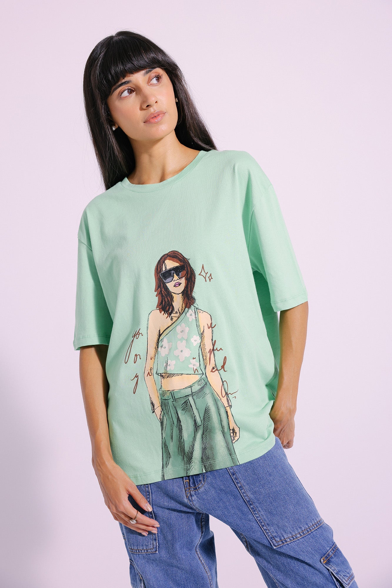 Ethnic - PRINTED T-SHIRT (E0755/108/163)