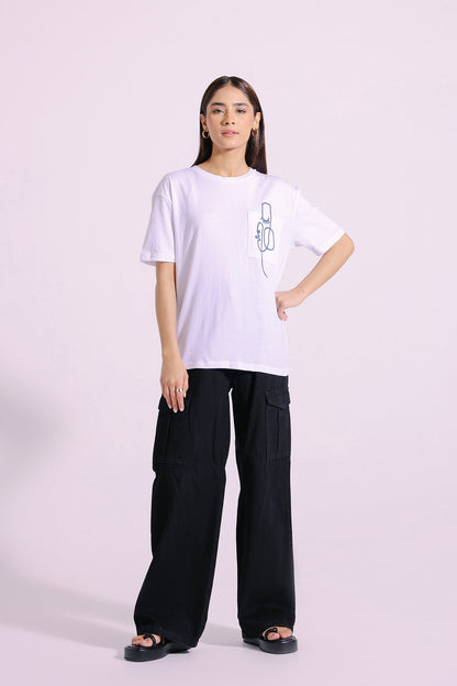 Ethnic - EMBROIDERED T-SHIRT (E0756/108/003)