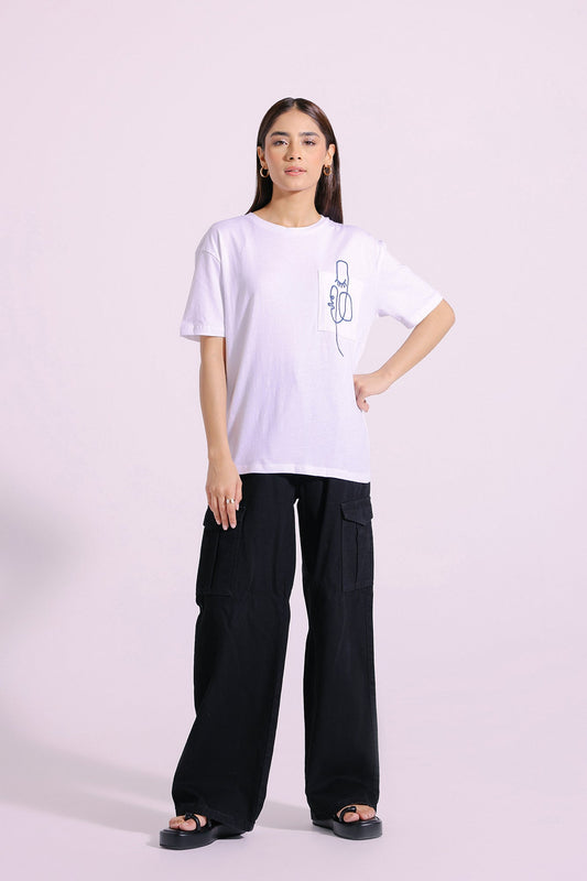 Ethnic - EMBROIDERED T-SHIRT (E0756/108/003)