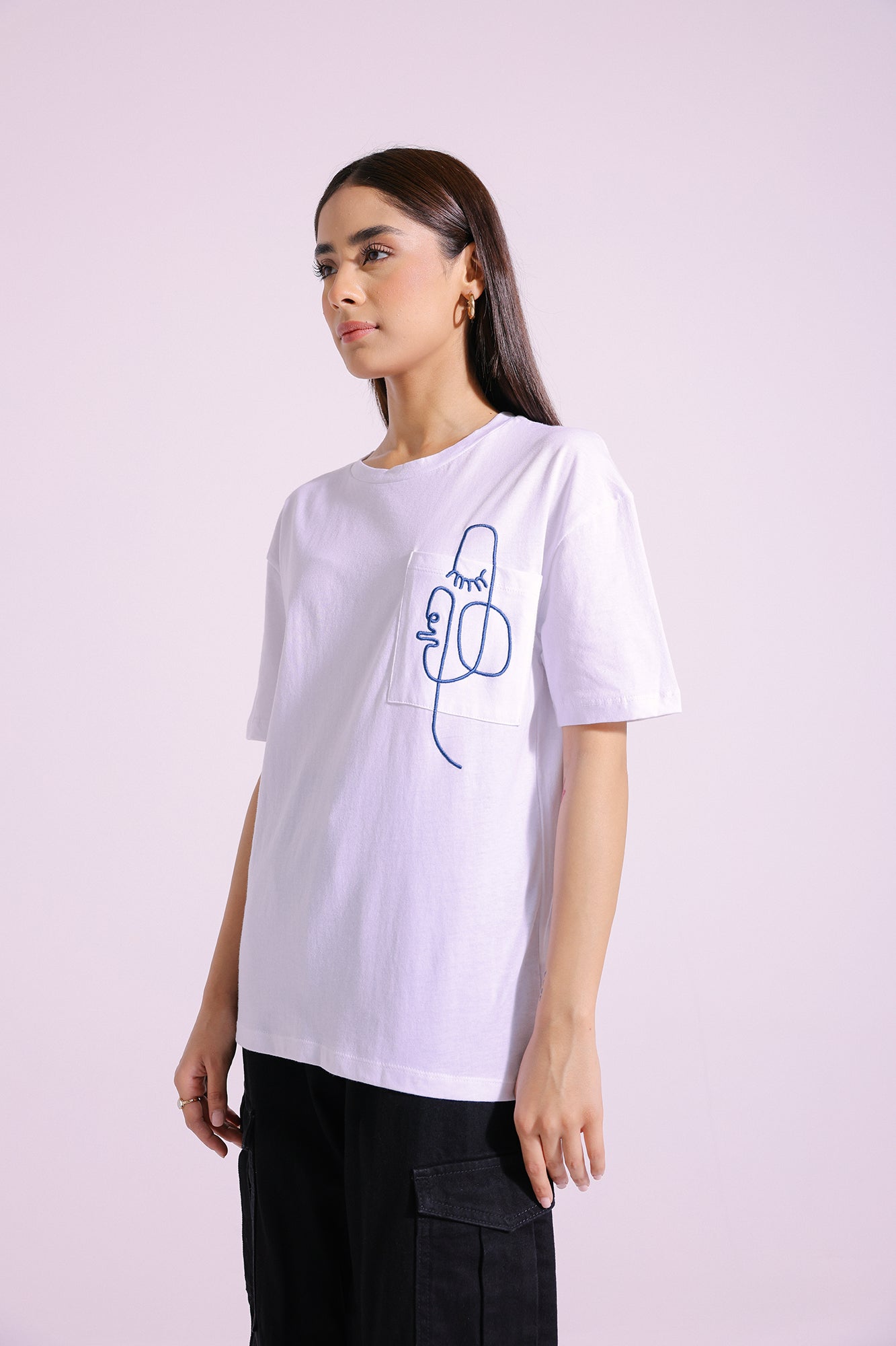 Ethnic - EMBROIDERED T-SHIRT (E0756/108/003)