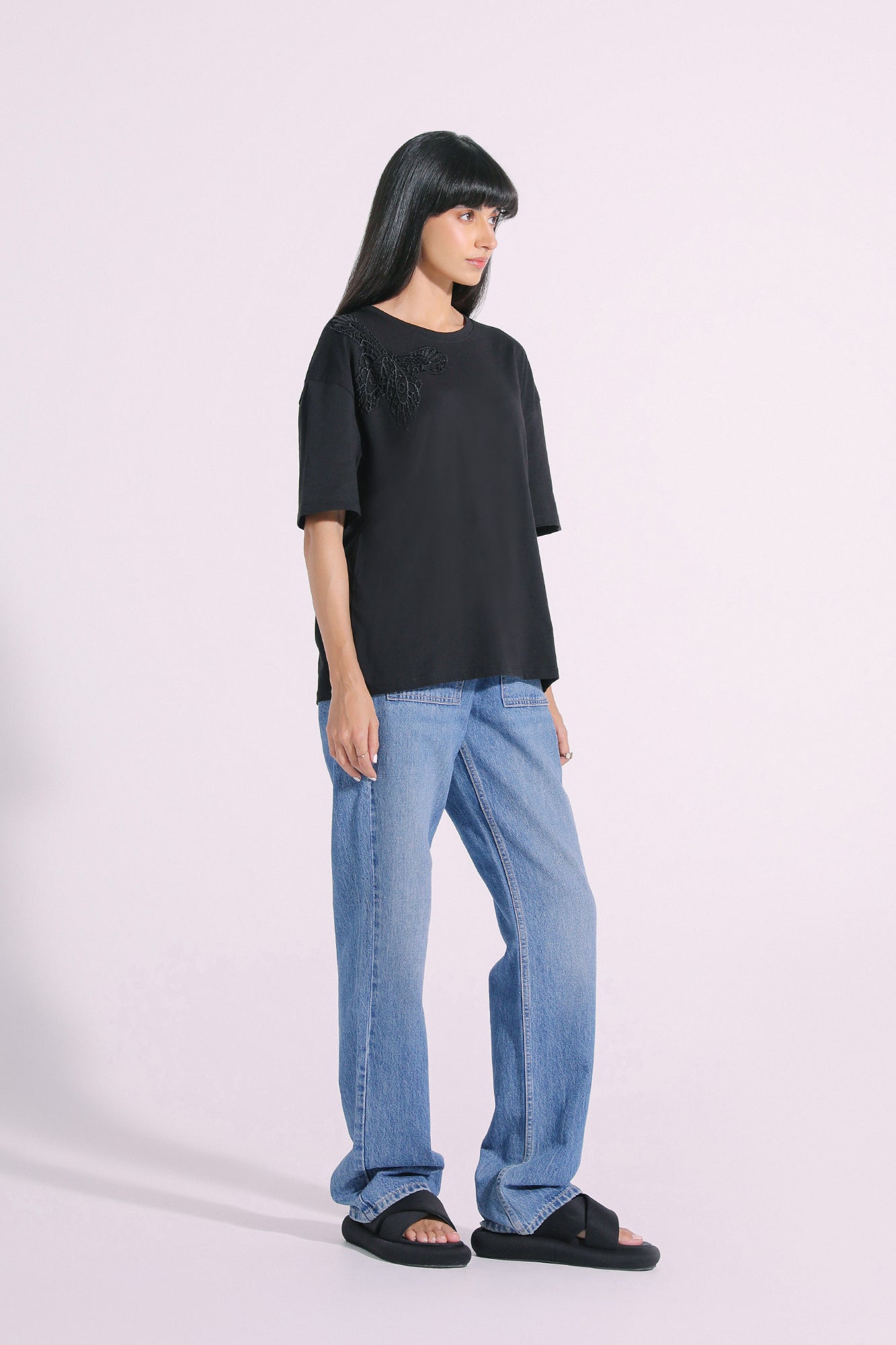 Ethnic - EMBROIDERED T-SHIRT (E0757/108/901)