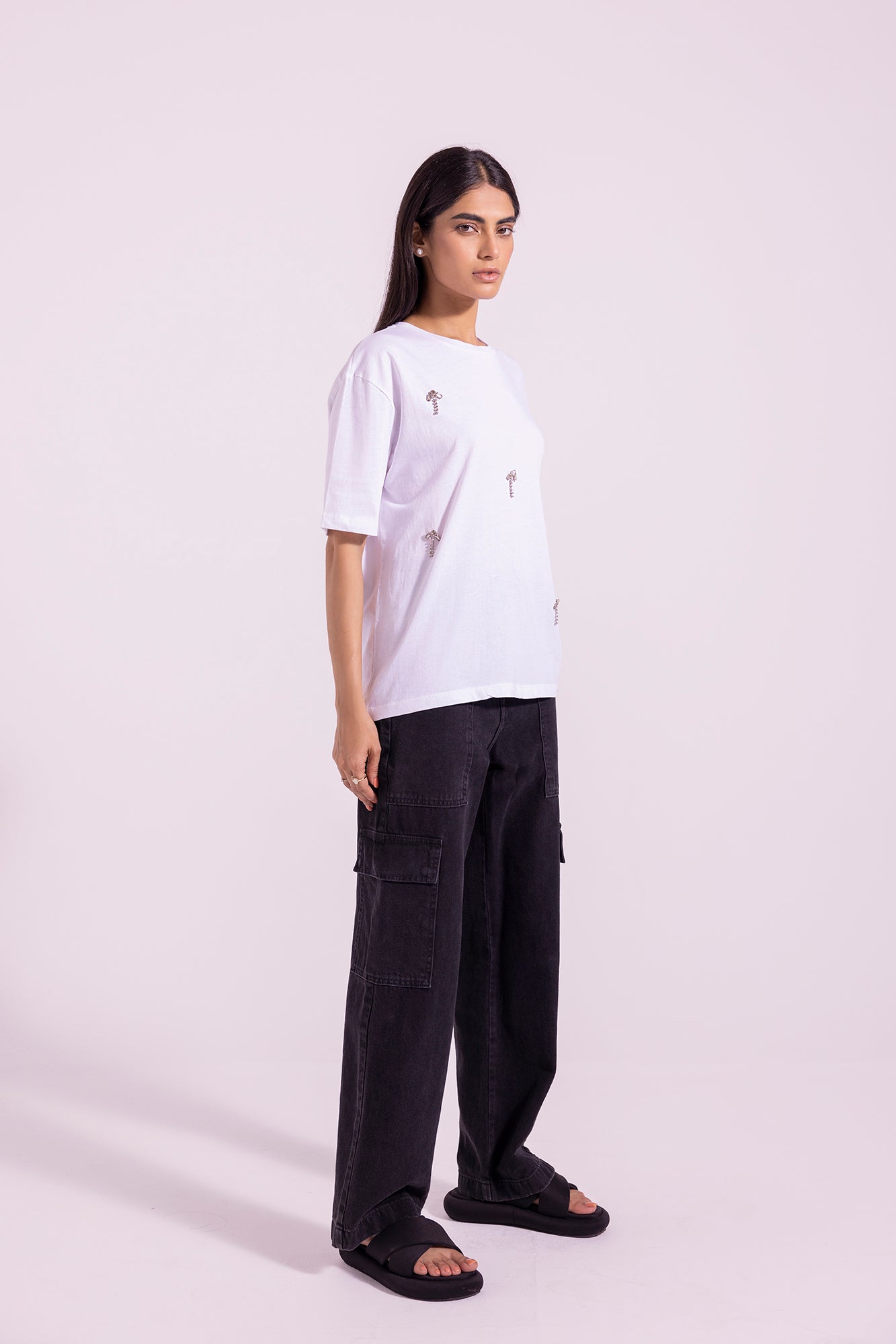 Ethnic - EMBELLISHED T-SHIRT (E0759/108/003)