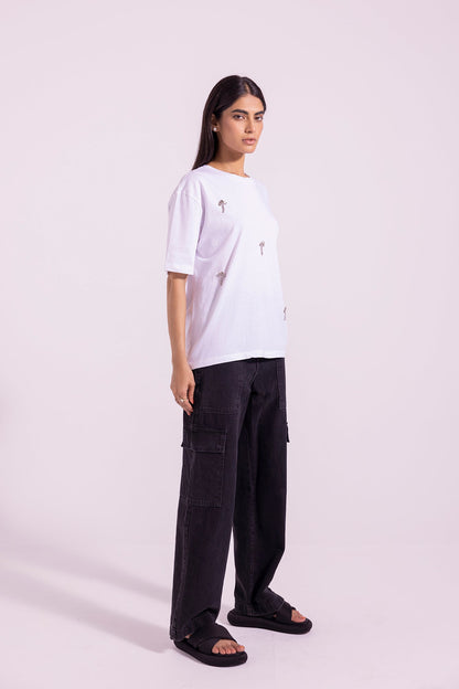 Ethnic - EMBELLISHED T-SHIRT (E0759/108/003)