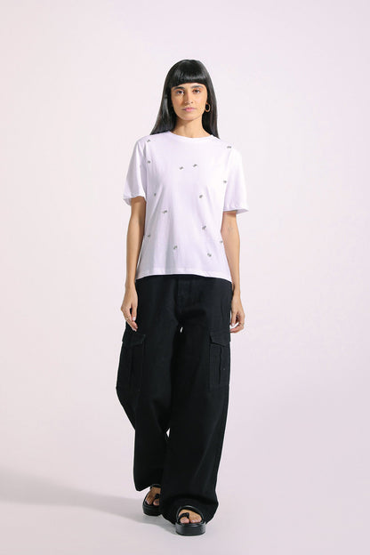 Ethnic - EMBELLISHED T-SHIRT (E0760/108/001)