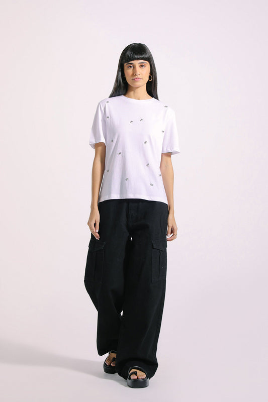 Ethnic - EMBELLISHED T-SHIRT (E0760/108/001)