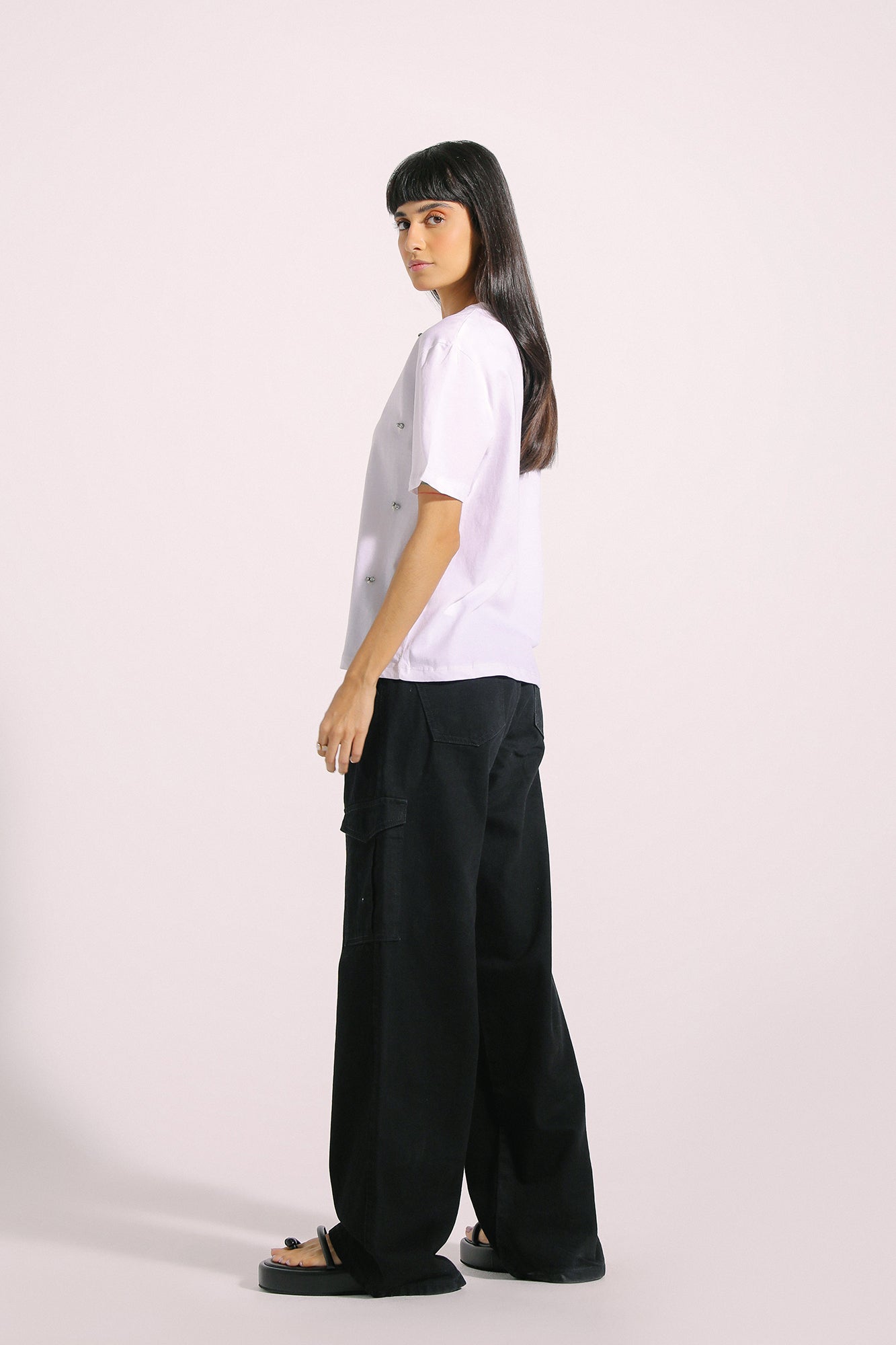 Ethnic - EMBELLISHED T-SHIRT (E0760/108/001)