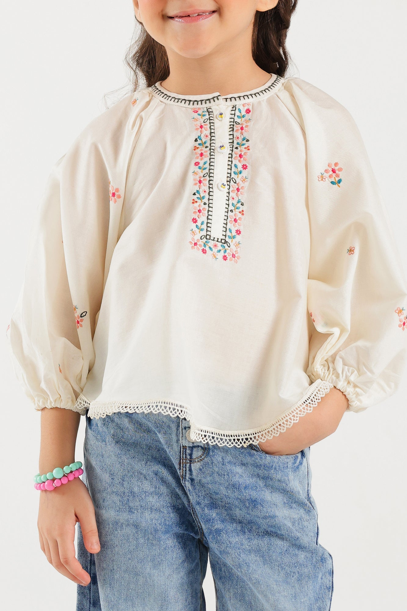 Ethnic - EMBROIDERED TOP (E0774/401/002)