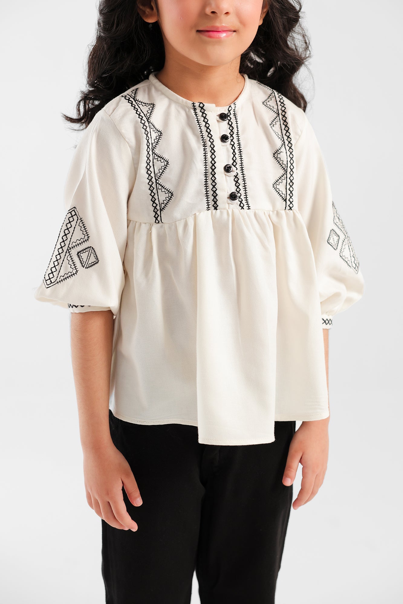 Ethnic - EMBROIDERED TOP (E0776/301/005)