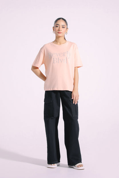 Ethnic - EMBELLISHED T-SHIRT (E0777/108/041)