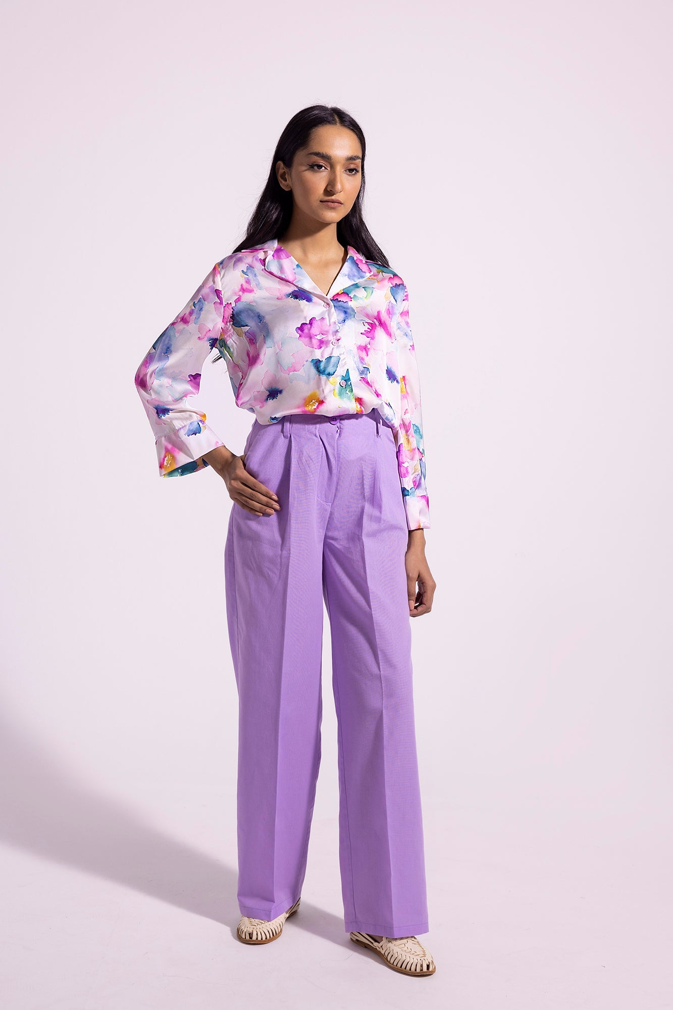 Ethnic - PRINTED BUTTON DOWN SHIRT (E0796/108/001)