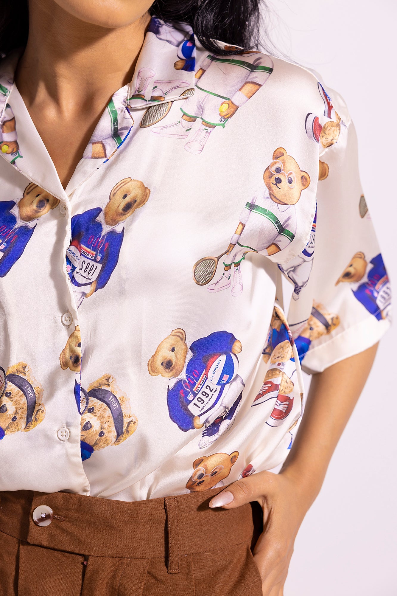 Ethnic - PRINTED BUTTON DOWN SHIRT (E0802/108/002)