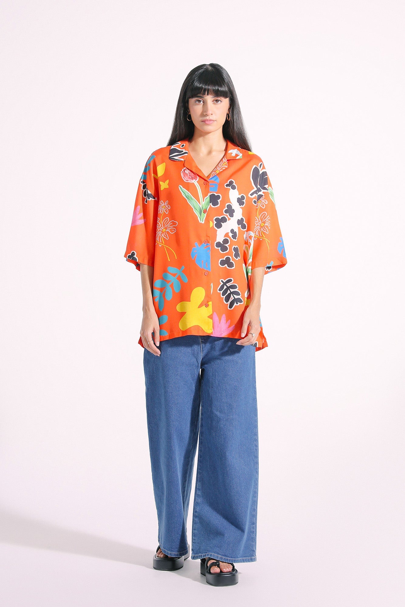 Ethnic - PRINTED BUTTON DOWN SHIRT (E0803/108/205)