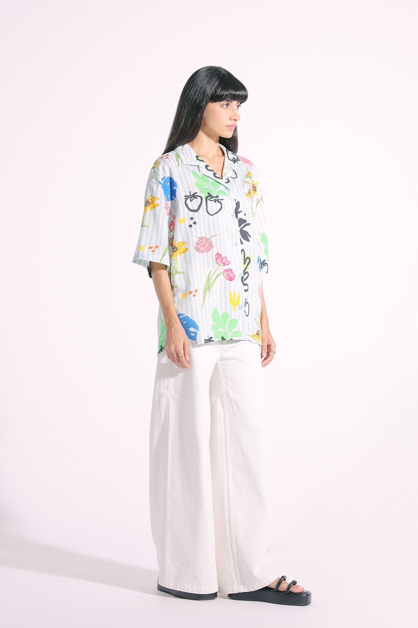 Ethnic - PRINTED BUTTON DOWN SHIRT (E0803/108/634)