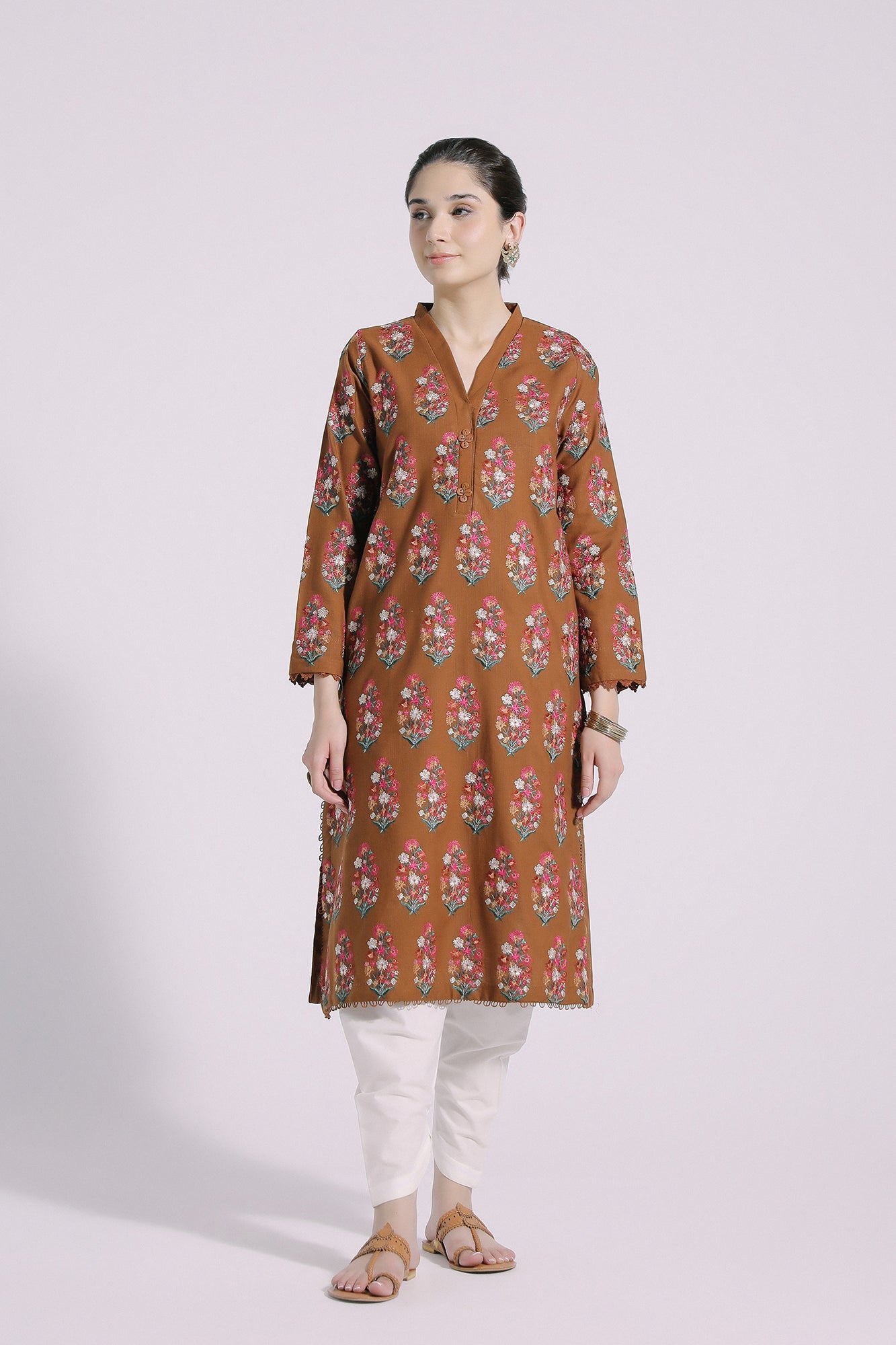 Ethnic - EMBROIDERED SHIRT (E0807/103/319)