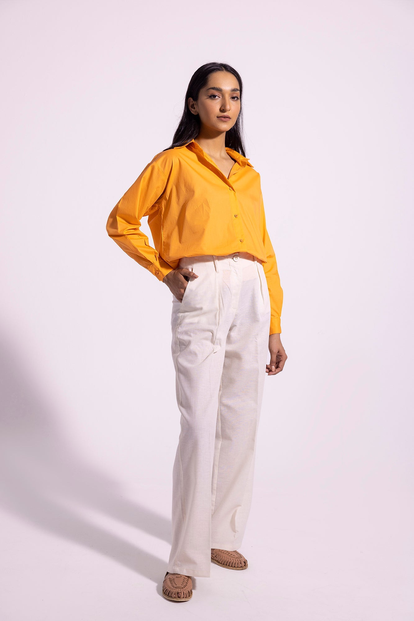 Ethnic - SOLID BUTTON DOWN SHIRT (E0825/108/208)