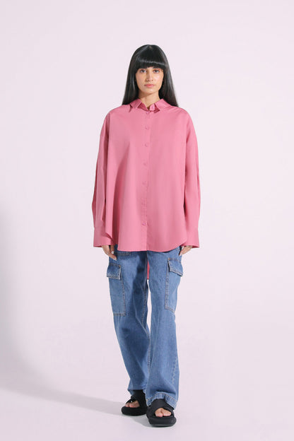 Ethnic - SOLID BUTTON DOWN SHIRT (E0828/108/424)